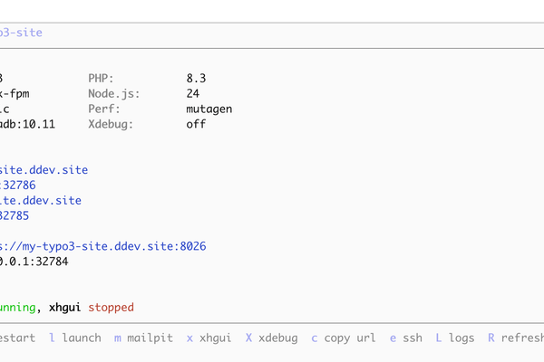 DDEV and TYPO3 logos