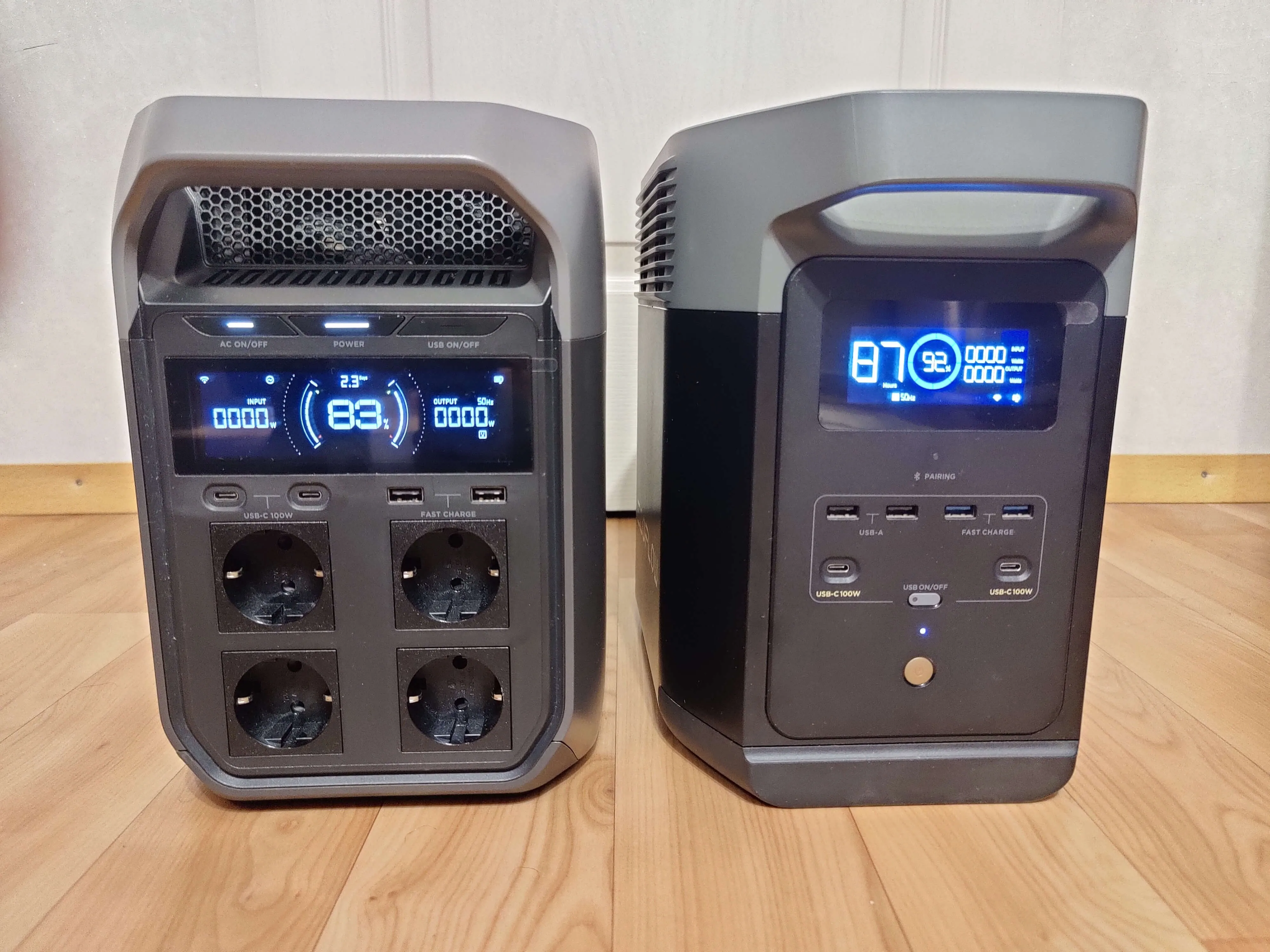 EcoFlow DELTA 2 and DELTA 3 power stations